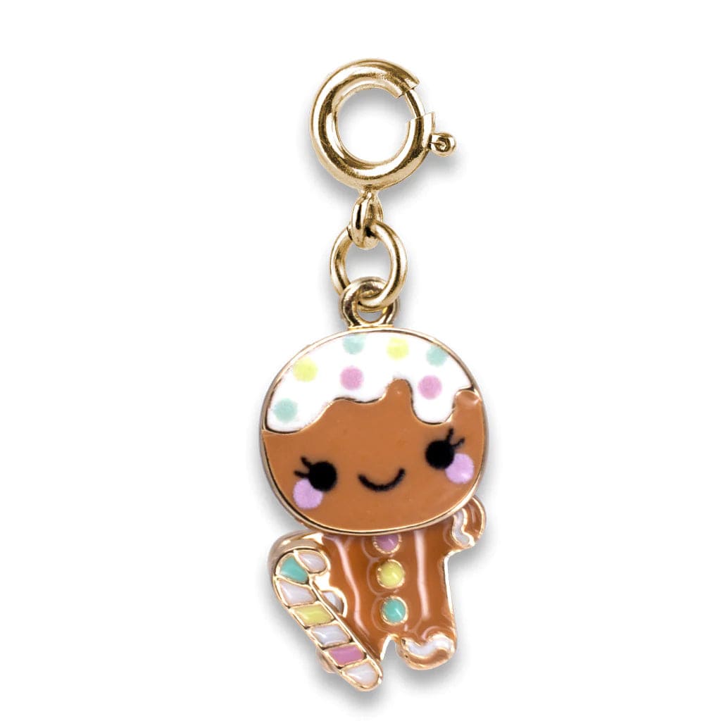 Gold Swivel Gingerbread Man Charm Charm It! Bracelets Lil Tulips