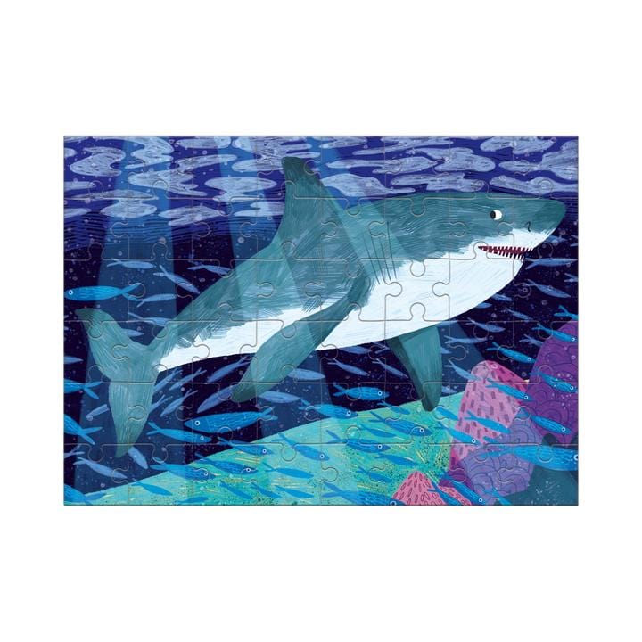 Great White Shark 48 Piece Mini Puzzle Chronicle Books cpuzzle Lil Tulips