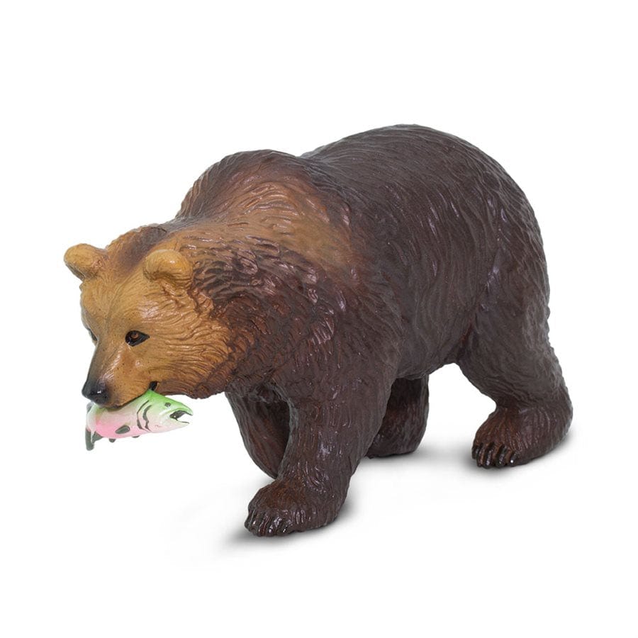 Grizzly Bear with Fish Safari Ltd Lil Tulips