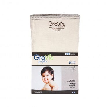 Grovia Bamboo Prefolds [3 pack] size 4 Grovia Grovia, Prefolds/Flats/Inserts Lil Tulips