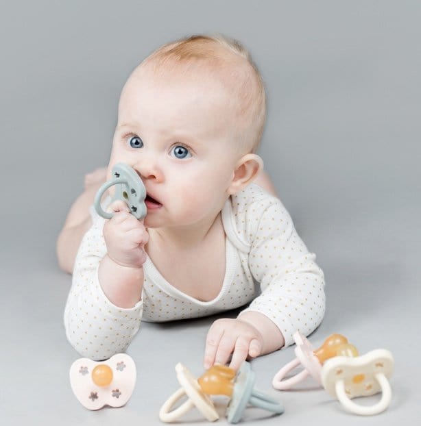 Hevea Pacifier Gorgeous Grey Orthodontic 3-36 months Hevea Pacifiers & Teethers Lil Tulips