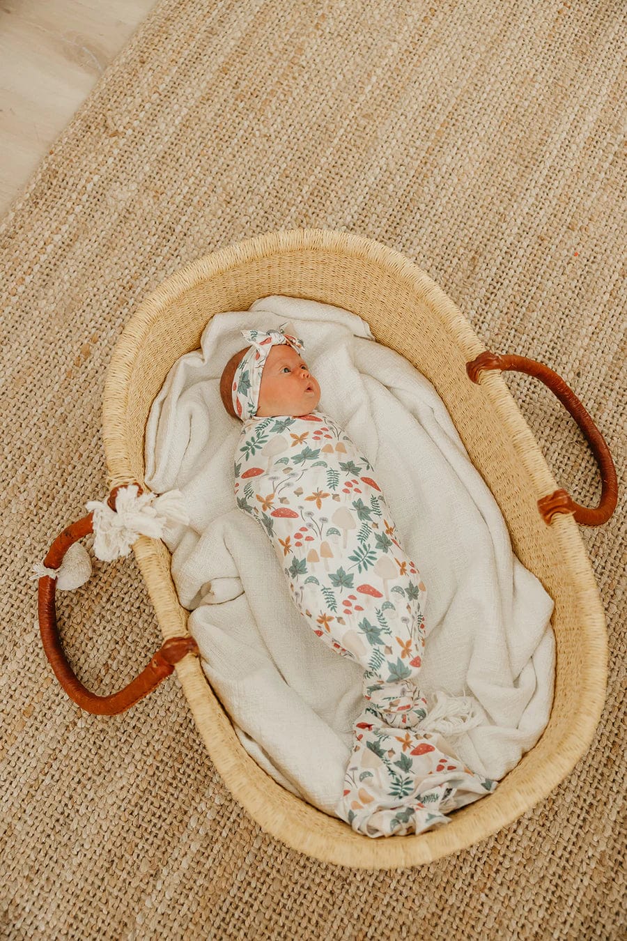 Ivy Knit Swaddle Blanket Copper Pearl Lil Tulips