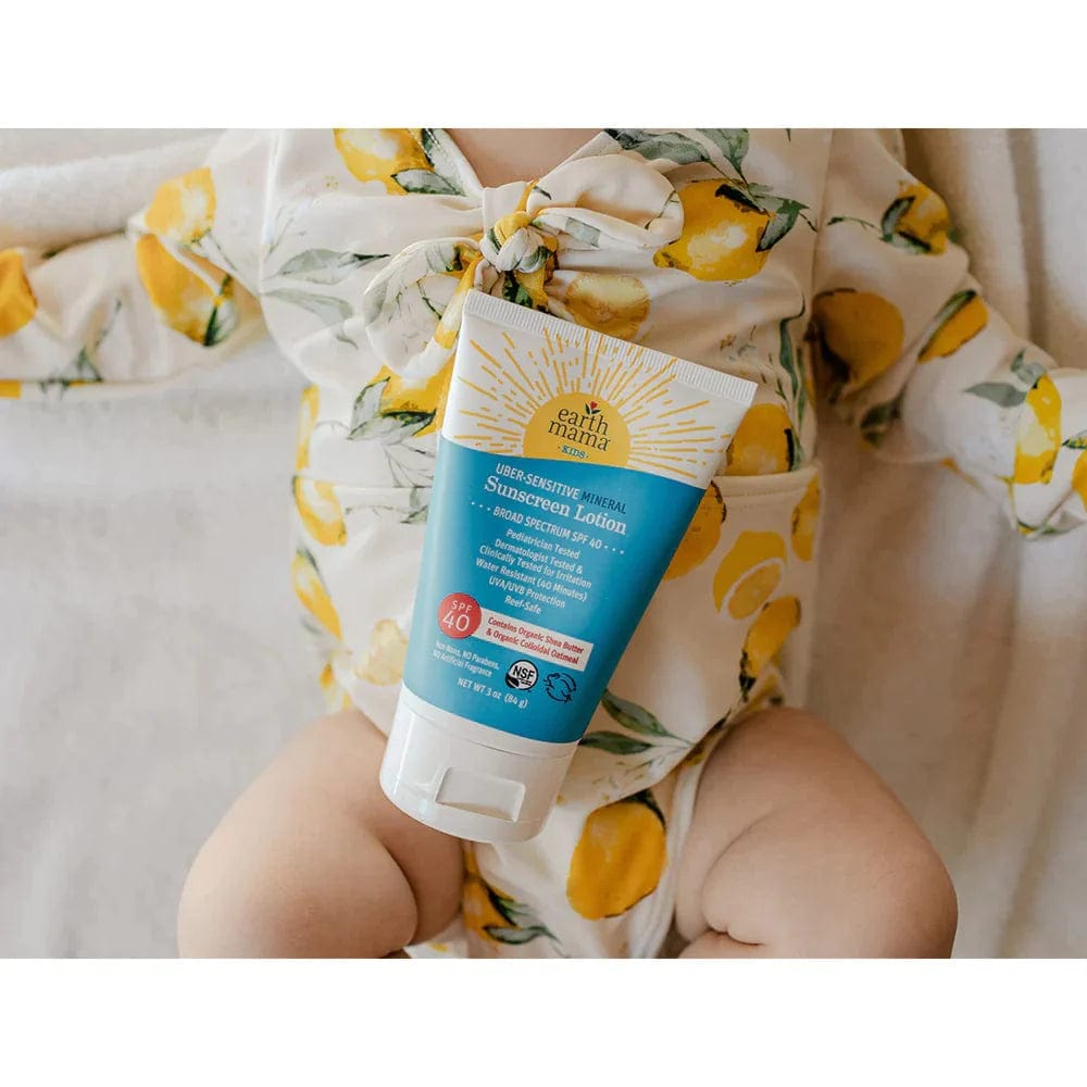 Kids Uber-Sensitive Mineral Sunscreen Lotion - SPF 40 Earth Mama Angel Baby Earth Mama Angel Baby Lil Tulips