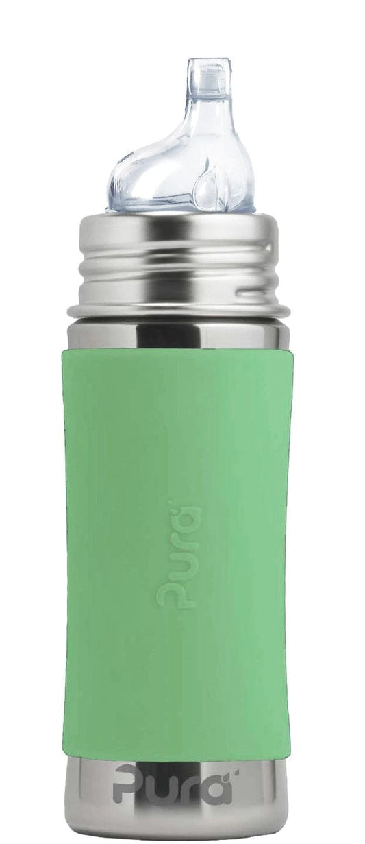 Kiki® 11oz Sippy Bottle - Moss Pura Stainless Pura Stainless Lil Tulips