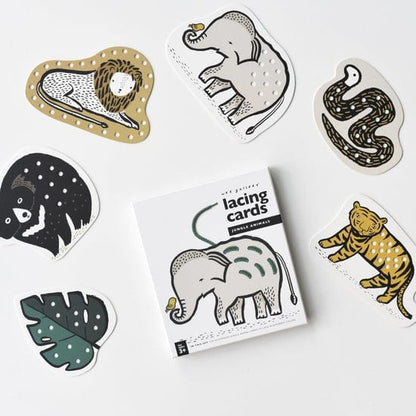 Lacing Cards - Jungle Animals Wee Gallery Lil Tulips