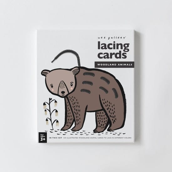 Lacing Cards - Woodland Animals Wee Gallery Lil Tulips