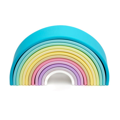 Large Pastel Silicone Rainbow - 12 Piece Dena Lil Tulips