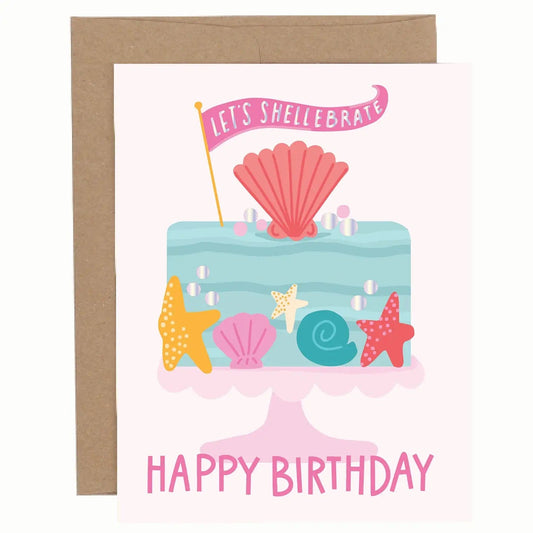 Let's Shellebrate Birthday Greeting Card Pippi Post Lil Tulips