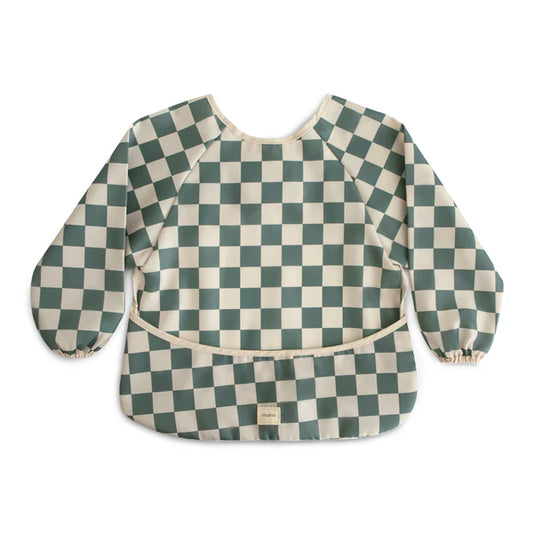 Long Sleeve Bib - Olive Check