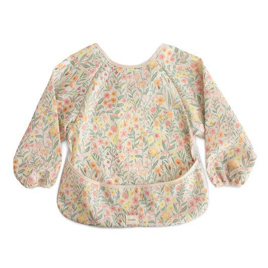 Long Sleeve Bib - Pastel Blooms