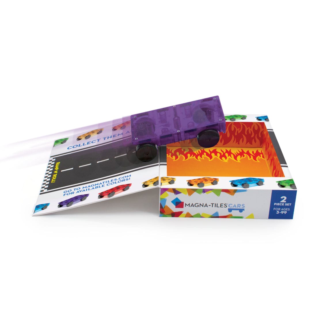 Magna-Tiles® Cars – Purple & Red 2-Piece Set Magna-Tiles Lil Tulips