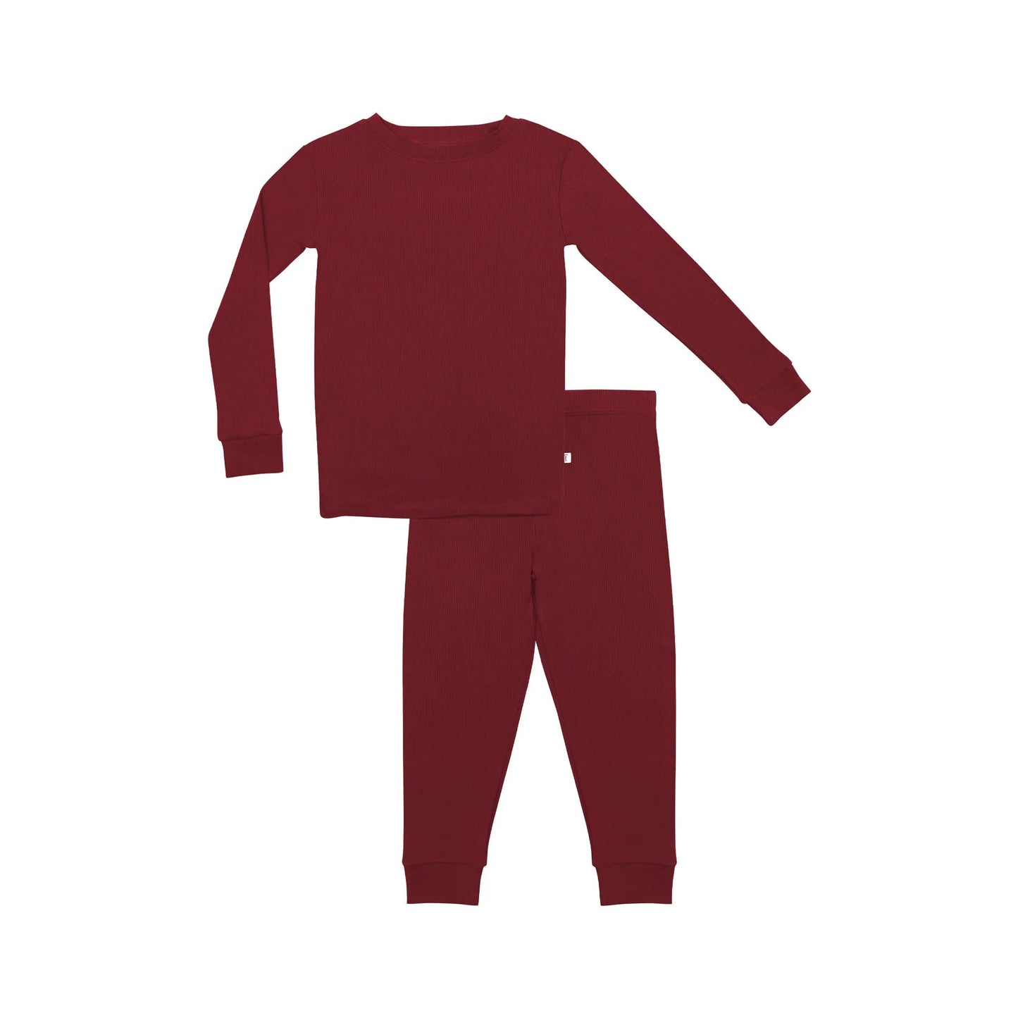 Maroon Small Ribbed Two-Piece Set Brave Little Ones Lil Tulips