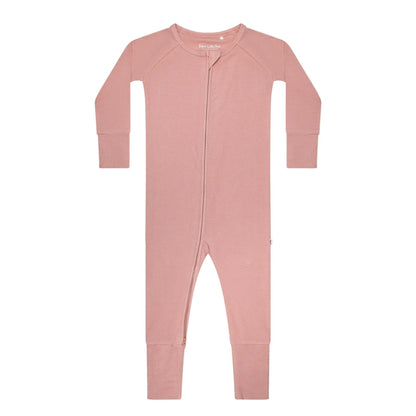 Mauve Small Ribbed Zip Romper Brave Little Ones Lil Tulips