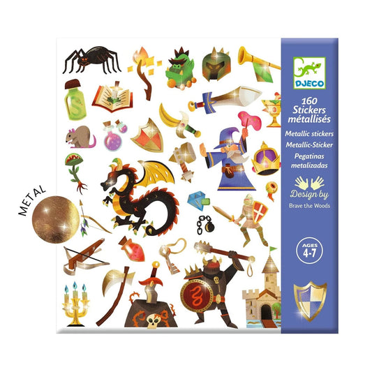 Medieval Fantasy Sticker Sheets Djeco Lil Tulips