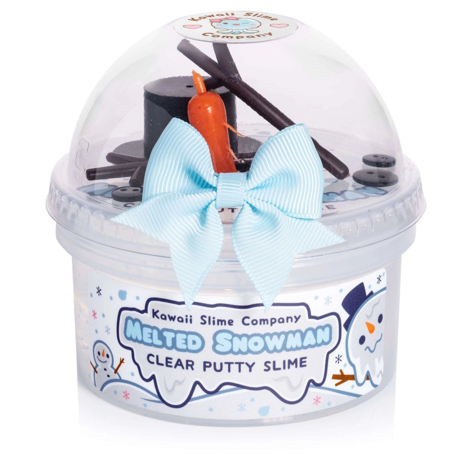 Melted Snowman Clear Putty Slime Kawaii Slime Company Lil Tulips