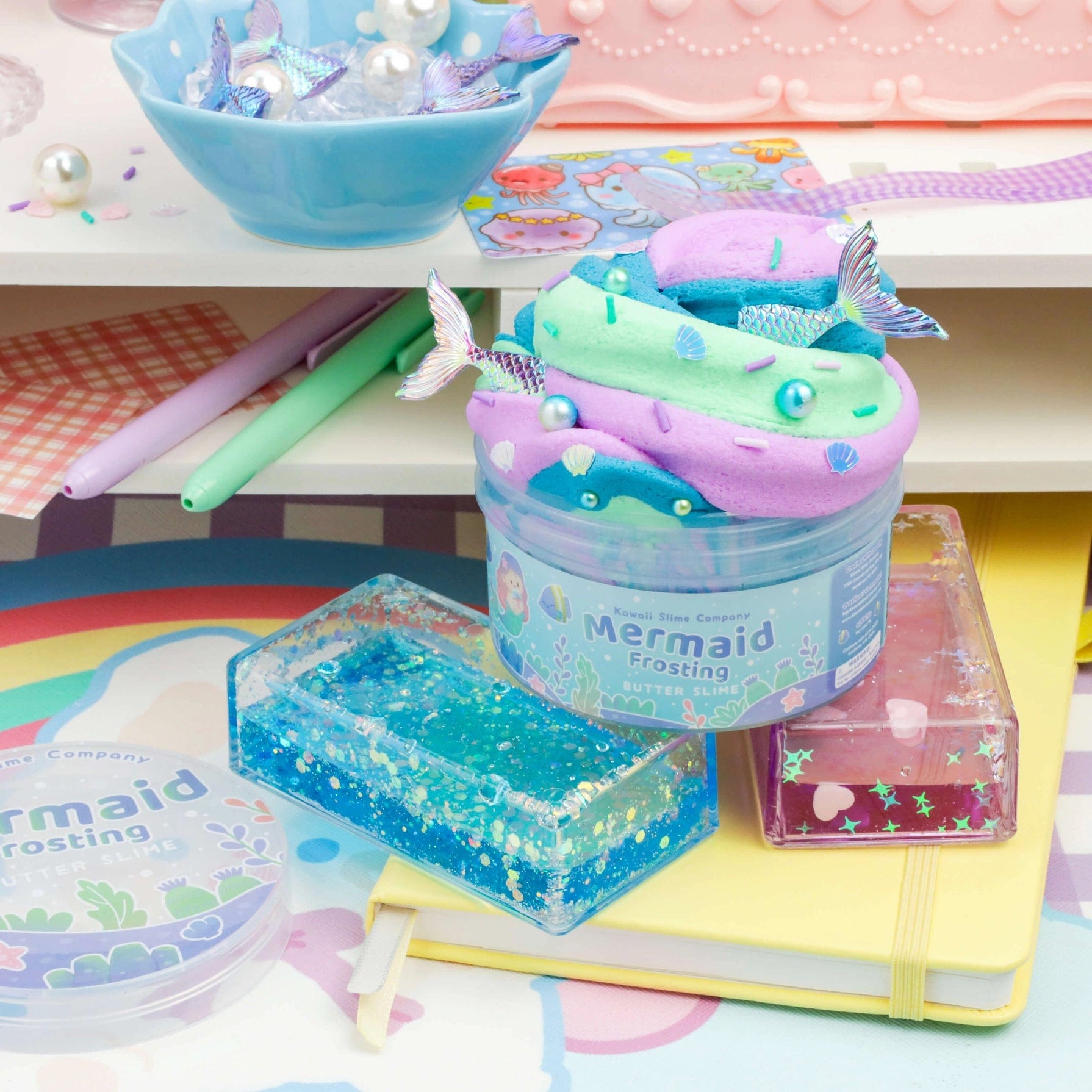 Mermaid Frosting Butter Slime Kawaii Slime Company Lil Tulips