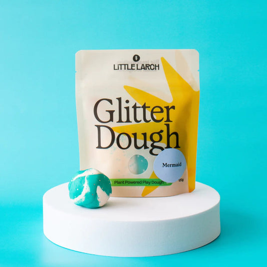 Mermaid Glitter Dough | Natural Play Dough Little Larch Lil Tulips