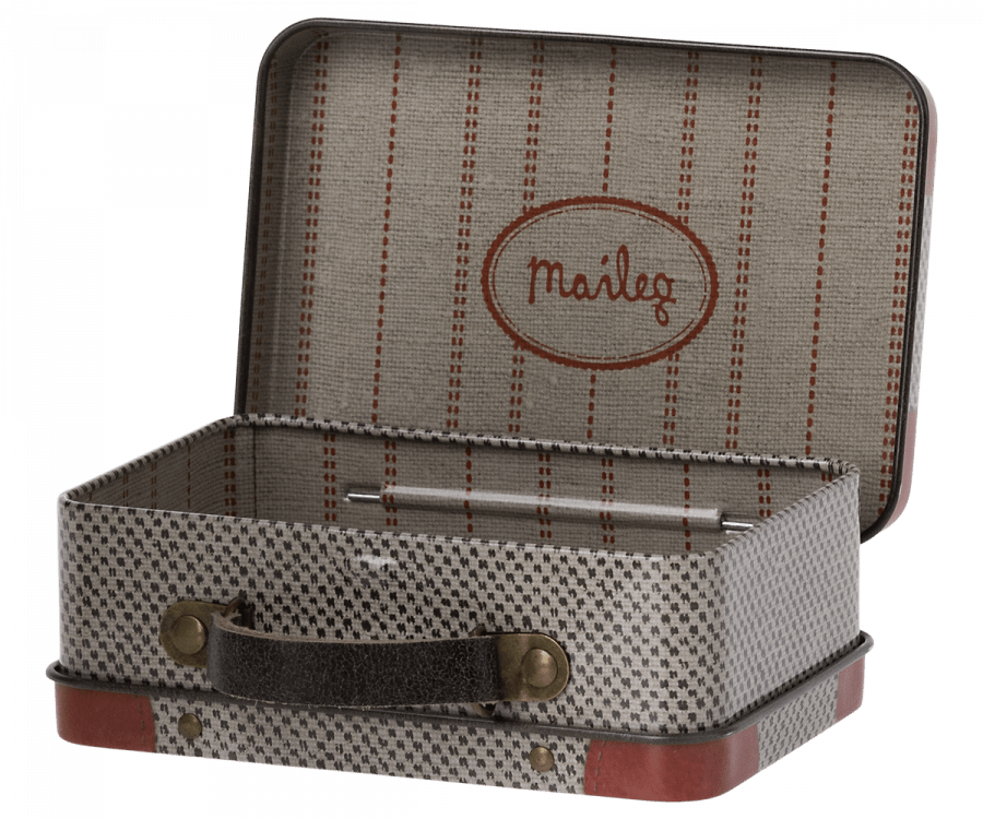 Metal Suitcase - Grey Travel Maileg Lil Tulips