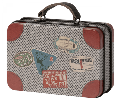 Metal Suitcase - Grey Travel Maileg Lil Tulips