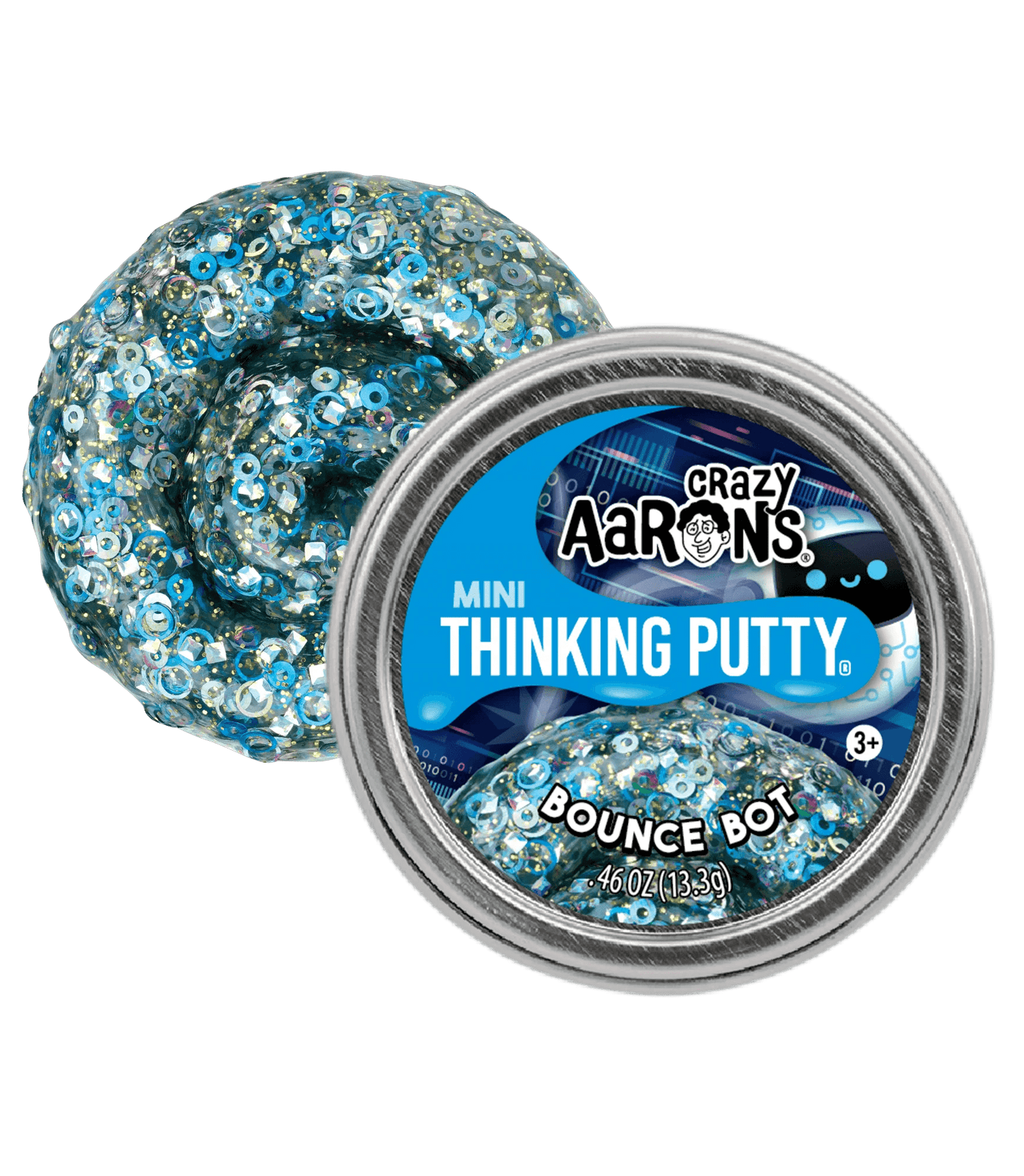 Mini 2" Bounce Bot Putty Crazy Aaron's Putty World Lil Tulips