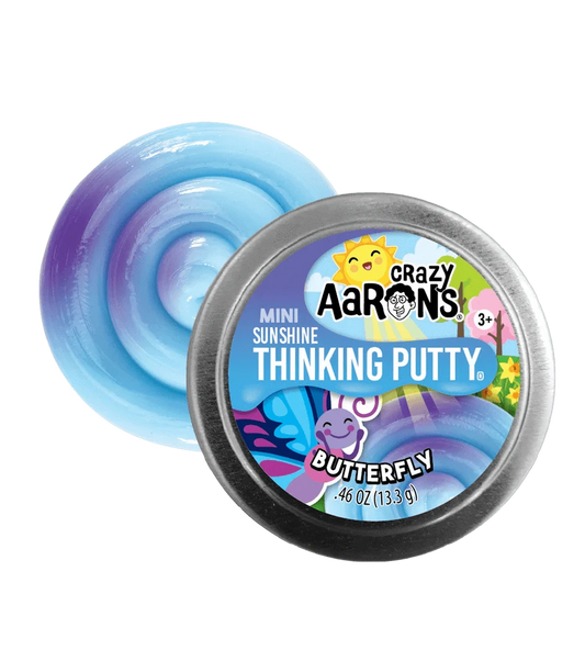 Mini Spring Butterfly - 2" Thinking Putty Tin