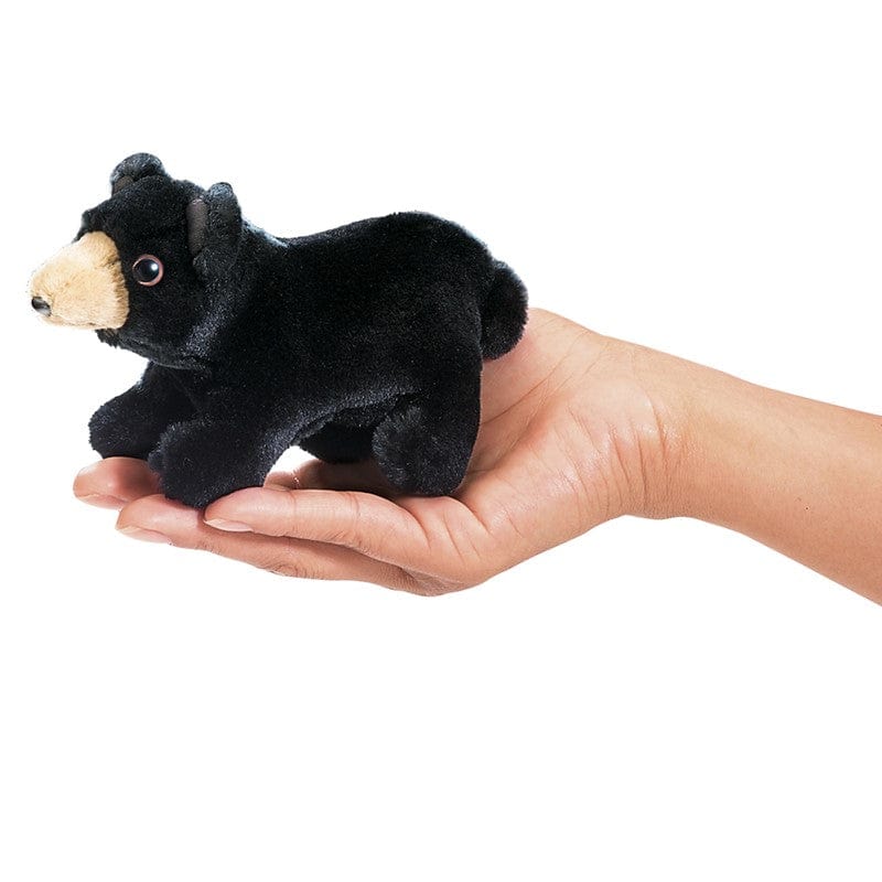 Mini Black Bear Finger Puppet Folkmanis Puppets Folkmanis Puppets Lil Tulips