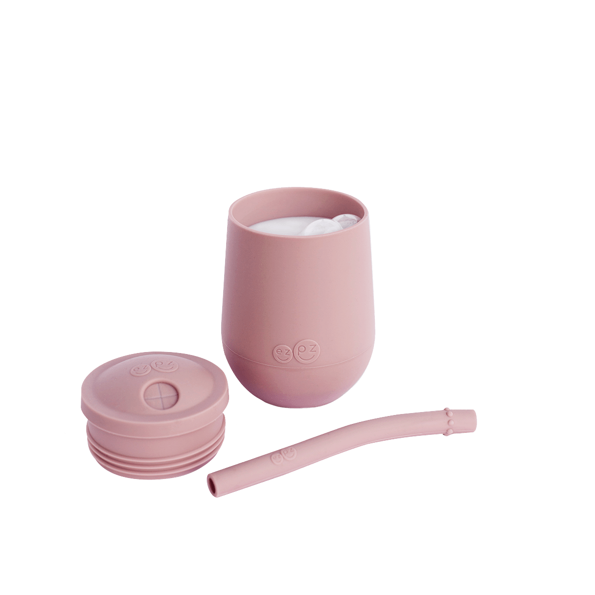 Mini Cup + Straw Training System - Blush Ezpz Lil Tulips