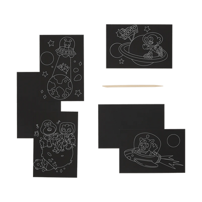 Mini Scratch & Scribble Art Kit: Wacky Universe OOLY Lil Tulips