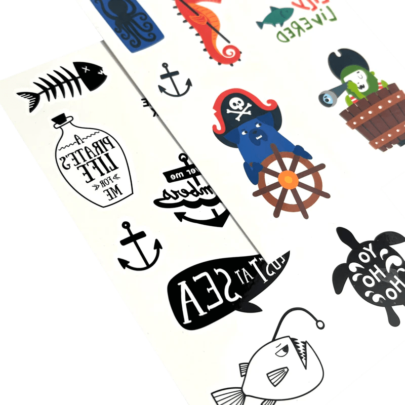 Mini Temporary Tattoos - Pirate's Life OOLY Lil Tulips