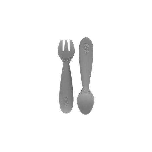 Mini Utensils - Gray Ezpz Final Sale Lil Tulips