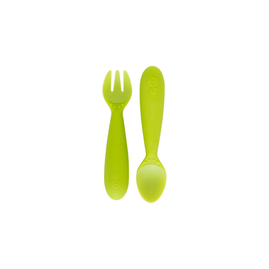 Mini Utensils - Lime Ezpz Lil Tulips