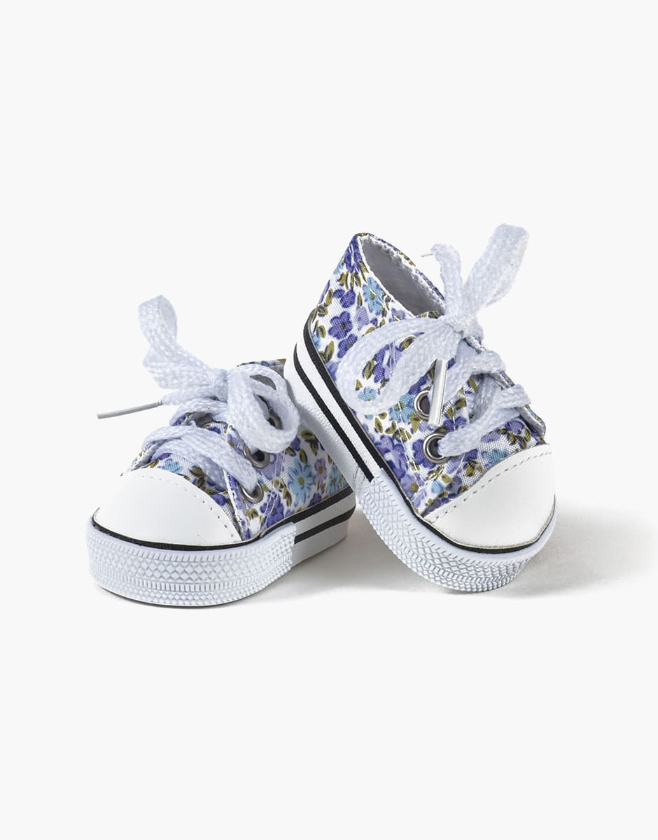 Doll Sneakers Komvers Small Lilac Flowers