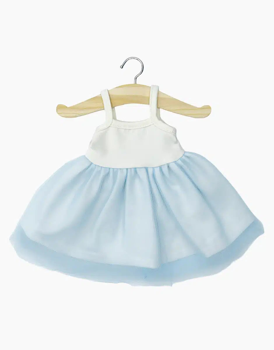 Rosella Tutu in Ecru and Sky blue Tulle Doll Clothing