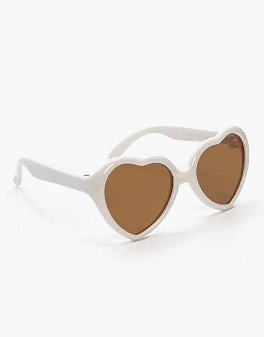 LOONA cream heart sunglasses for Dolls