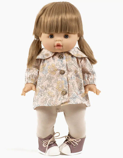 Doll Clothing Célia Blouse and Linen Jersey Leggings Set