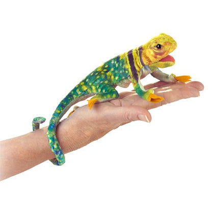 Mini Collared Lizard Finger Puppet