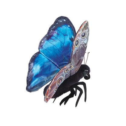 Butterfly, Blue Morpho Finger Puppet