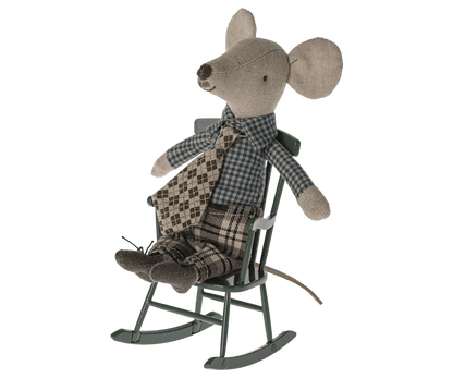 Mouse Rocking Chair - Dark Green Maileg Lil Tulips