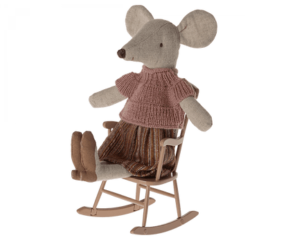 Mouse Rocking Chair - Dark Powder Maileg Lil Tulips