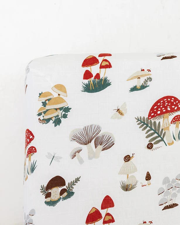 Mushroom Crib Sheet Clementine Kids Lil Tulips