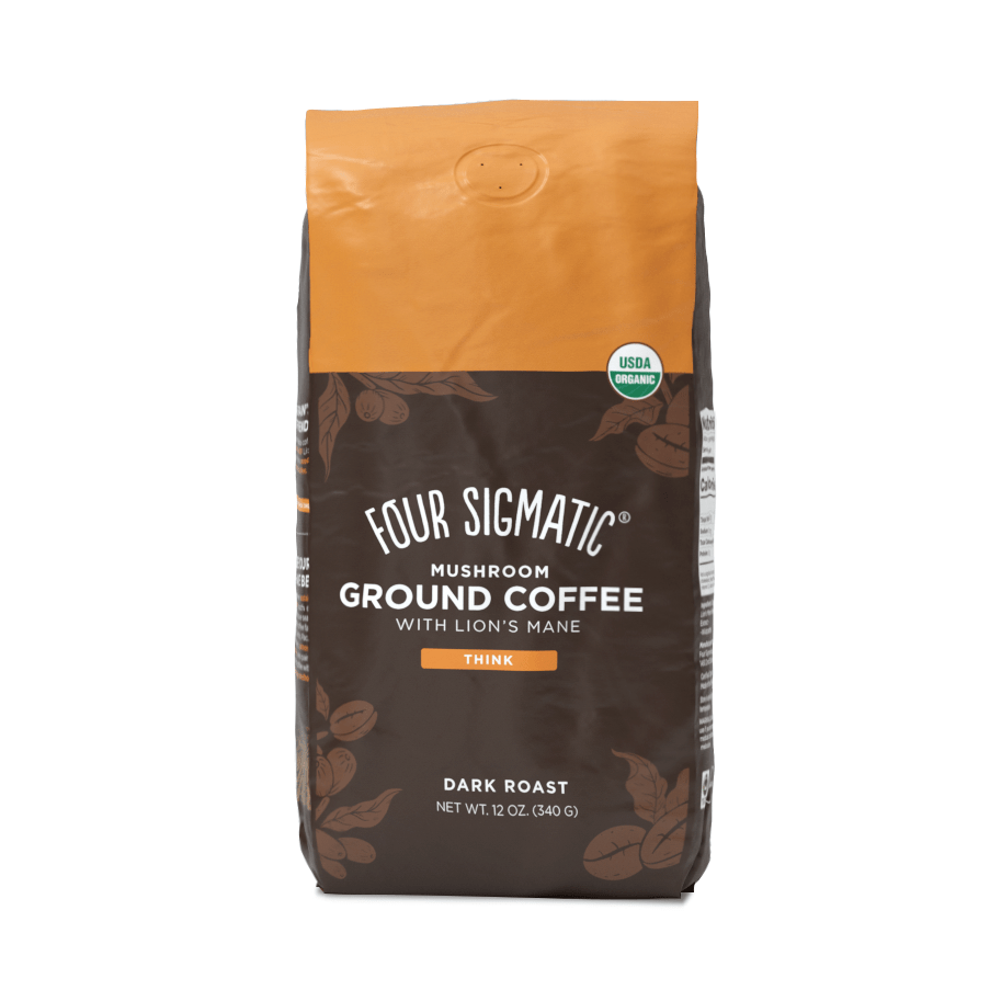 Mushroom Ground Coffee with Lion’s Mane Four Sigmatic Lil Tulips