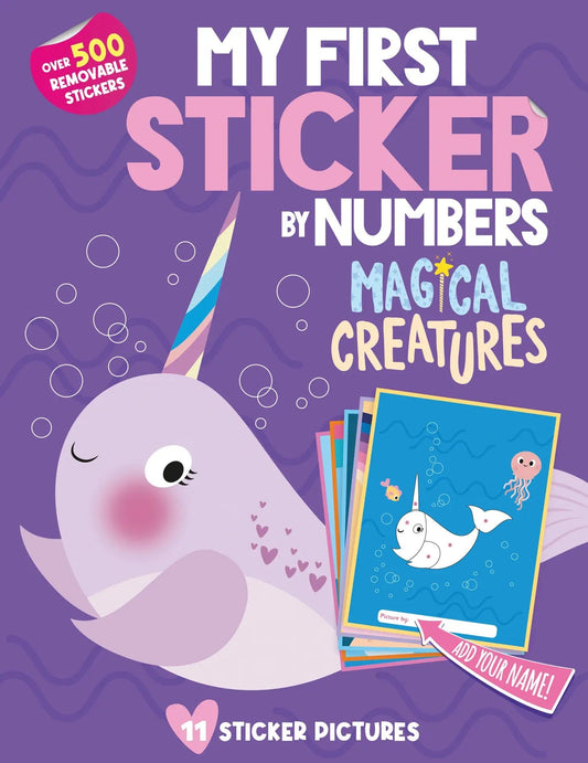 My First Sticker By Numbers: Magical Creatures SourceBooks Lil Tulips