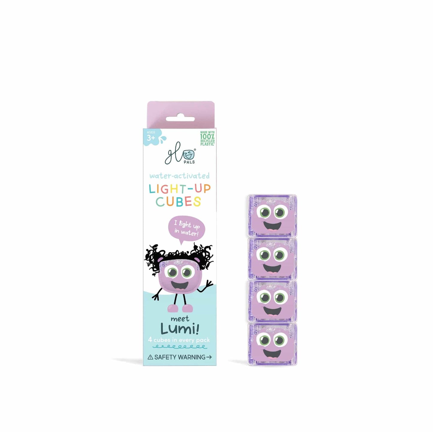 NEW Lumi - Purple Light Up Cubes Glo Pals Lil Tulips