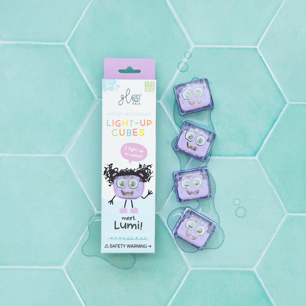 NEW Lumi - Purple Light Up Cubes Glo Pals Lil Tulips