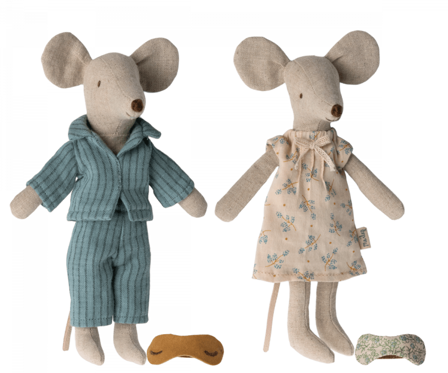 NEW Mum & Dad Mice in Cigar Box Maileg Lil Tulips