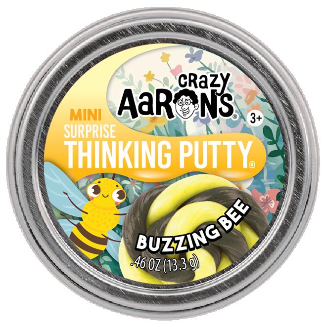 Mini Spring Buzzing Bee - 2" Thinking Putty Tin