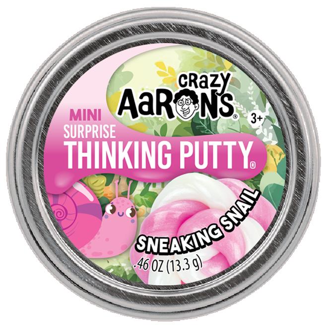 Mini Spring Sneaking Snail - 2" Thinking Putty Tin