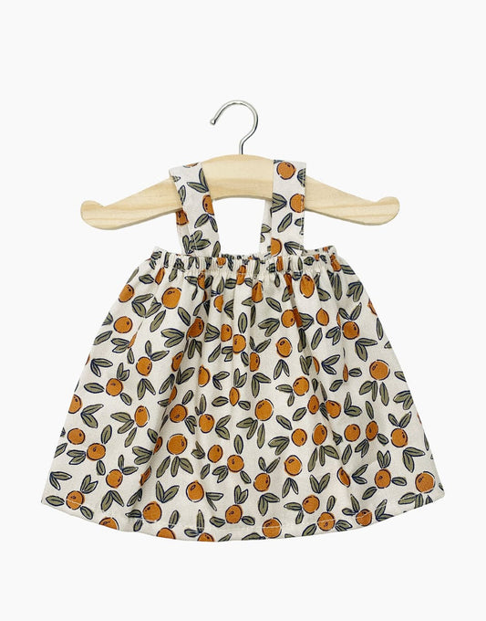 Orange Blossoms Cotton Mila Dress Minikane Dolls Lil Tulips