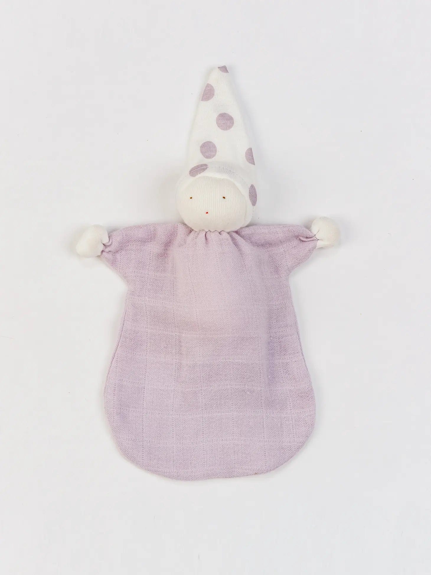 Organic Baby Muslin Sleeping Doll - Lavender Under the Nile Lil Tulips