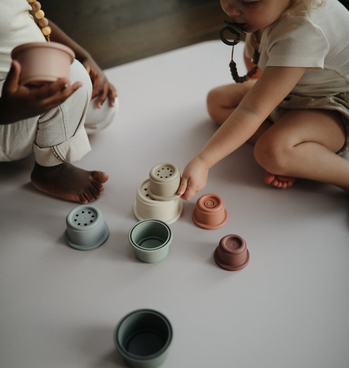 Original Stacking Cups Toy Mushie Lil Tulips